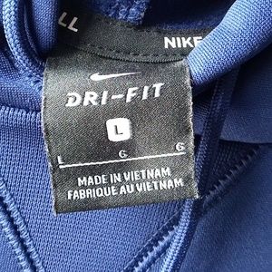 Nike hoodie man size large blue